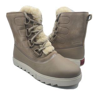 Sorel women boots Joan of Arctic Next Waterproof beige suede sz 10 new